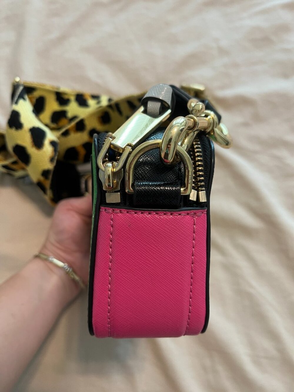 Marc Jacobs Snapshot Bag - Green and Pink - Picture 9 of 9